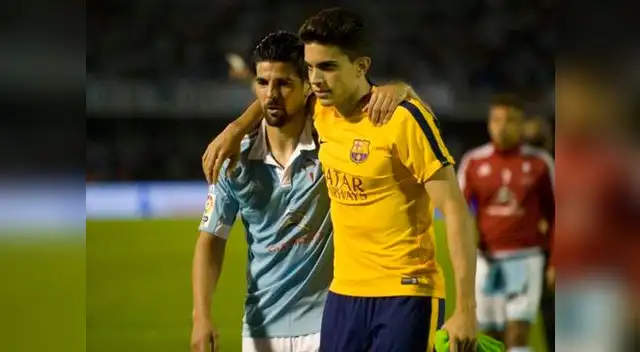 Marc Bartra y Nolito fueron compañeros en el Barcelona "B".
