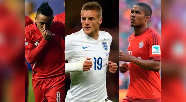 Douglas Costa, Jamie Vardy y Christian Cueva son los futbolistas revelación del 2015. Douglas Costa, Jamie Vardy y Christian Cueva son los futbolistas revelación del 2015.
