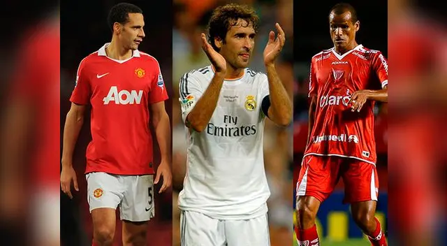 Raúl, Rio Ferdinand y Rivaldo le dijeron adiós al fútbol este 2015. Raúl, Rio Ferdinand y Rivaldo le dijeron adiós al fútbol este 2015.
