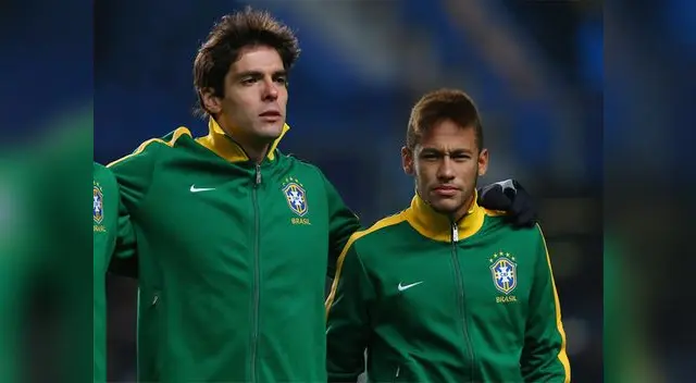 Kaká y Neymar, durante su etapa en la selección brasileña. Kaká y Neymar, durante su etapa en la selección brasileña.