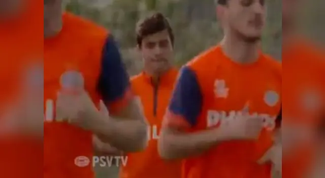 Beto Da Silva y su primer entrenamiento como jugador del PSV