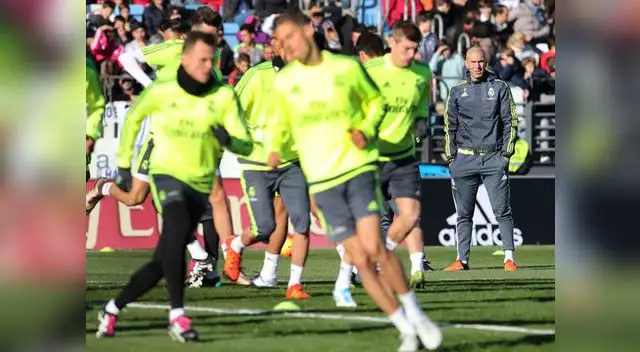 Zidane se mostró tranquilo en su primer día de entrenamientos Zidane se mostró tranquilo en su primer día de entrenamientos
