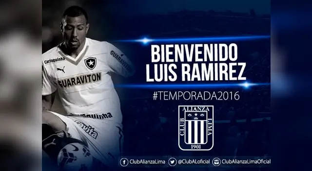 Alianza Lima: Luis Ramírez se convirtió en nuevo jugador 'grone' para la temporada 2016 Alianza Lima: Luis Ramírez se convirtió en nuevo jugador 'grone' para la temporada 2016