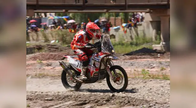 Rally Dakar 2016: Felipe Ríos en los minutos previos a su llegada Rally Dakar 2016: Felipe Ríos en los minutos previos a su llegada