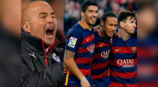 Jorge Sampaoli criticó duramente al tridente del Barcelona Jorge Sampaoli criticó duramente al tridente del Barcelona