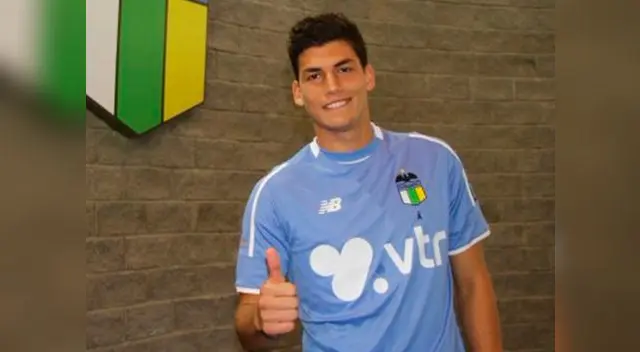 Iván Bulos en su presentación como jugador de O'Higgins.