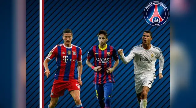 PSG quiere gastaría 300 millones de euros por ficha a Cristiano, Neymar o Lewandowski. 