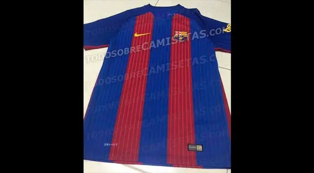 La camiseta del Barcelona 2016-17 vuelve a las tradiciones rayas verticales. La camiseta del Barcelona 2016-17 vuelve a las tradiciones rayas verticales.