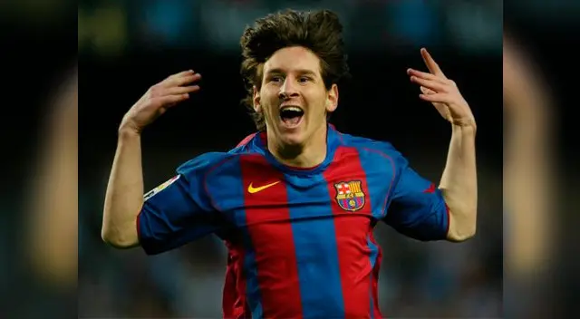 Lionel Messi celebra su primer gol con el Barcelona en Liga BBVA. Lionel Messi celebra su primer gol con el Barcelona en Liga BBVA.