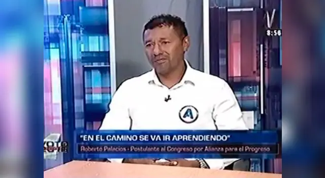 Roberto Palacios es candidato al Congreso y tuvo respuesta confusa en entrevista