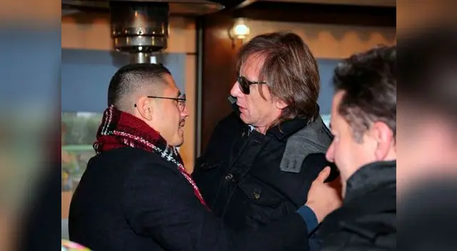 Ricardo gareca y gianluca Lapadula reunidos en Italia Ricardo gareca y gianluca Lapadula reunidos en Italia