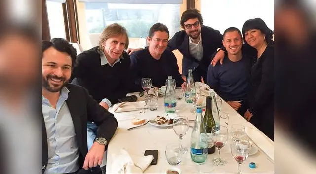 Ricardo gareca y gianluca Lapadula reunidos en Italia Ricardo gareca y gianluca Lapadula reunidos en Italia