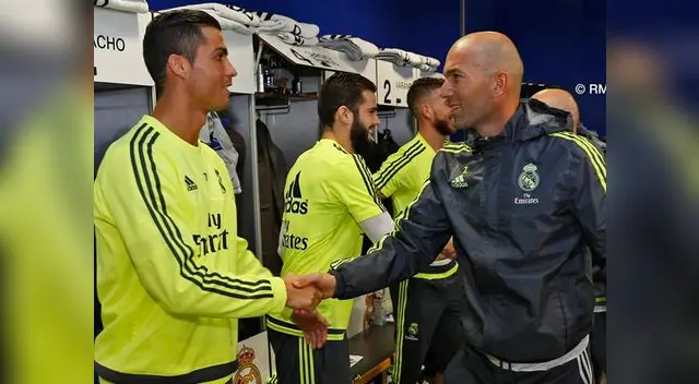 Zidane se mostró muy feliz por poder dirigir a Cristiano Ronaldo Zidane se mostró muy feliz por poder dirigir a Cristiano Ronaldo
