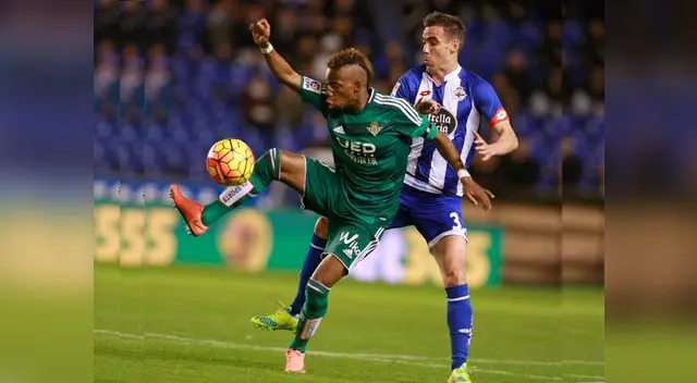 Deportivo La Coruña vs.Betis EN VIVO: Mosonda domina el esférico en ataque Deportivo La Coruña vs.Betis EN VIVO: Mosonda domina el esférico en ataque