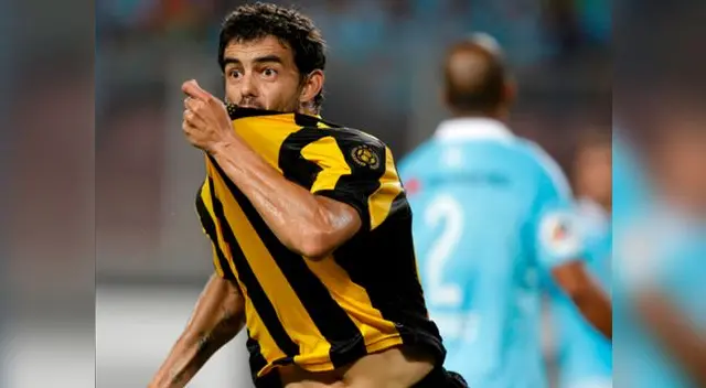 Sporting Cristal vs. Peñaro: Luis Aguiar celebra su gol. Sporting Cristal vs. Peñaro: Luis Aguiar celebra su gol.