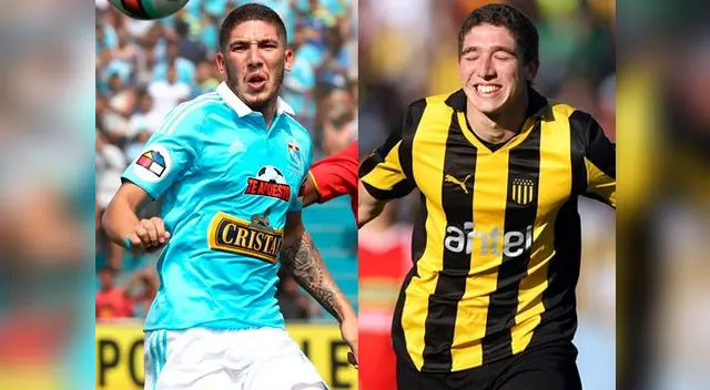 Santiago Silva con camiseta de Sporting Cristal y Peñarol. Santiago Silva con camiseta de Sporting Cristal y Peñarol.