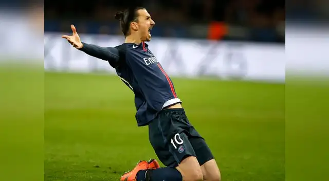 "Ibra" celebrando su tanto el pasado martes ante el Chelsea por la Champions "Ibra" celebrando su tanto el pasado martes ante el Chelsea por la Champions