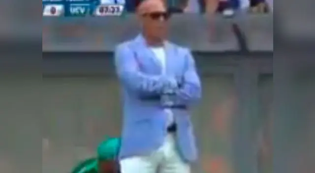 Roberto Mosquera y su peculiar vestimenta en Alianza Lima vs. César Vallejo