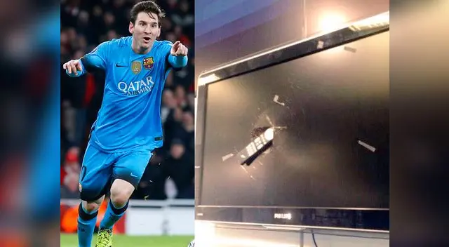 Así quedó el televisor de esta atleta inglesa luego del penal que le cobraron a Lionel Messi en la Champions. Así quedó el televisor de esta atleta inglesa luego del penal que le cobraron a Lionel Messi en la Champions.