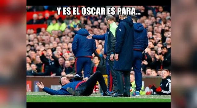 Louis Van Gaal: los mejores memes de su caída en el Manchester United vs. Arsenal.