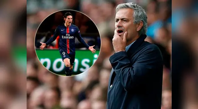 José Mourinho quiere a Edinson Cavani como su "9" en Manchester United.