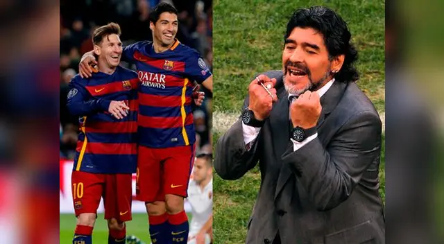 Maradona confesó hubiese querido jugar con la MSN, pero más enfrentarles y ganarles. Maradona confesó hubiese querido jugar con la MSN, pero más enfrentarles y ganarles.