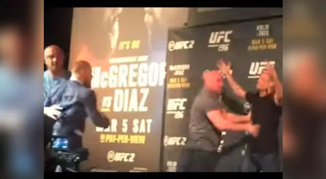 UFC, McGregor y Diaz se trenzaron a golpes