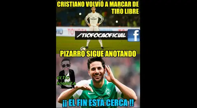 Claudio Pizarro: los mejores memes tras su nuevo golazo con el Werder Bremen.