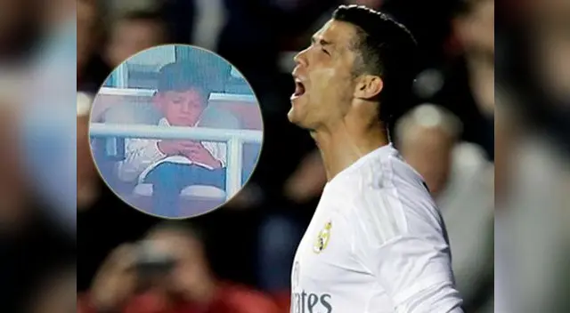 Hijo de Cristiano Ronaldo ignora los cuatro goles al Celta de Vigo. Hijo de Cristiano Ronaldo ignora los cuatro goles al Celta de Vigo.