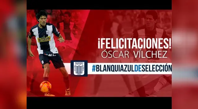 Alianza Lima celebra así la convocatoria de Oscar Vilchez Alianza Lima celebra así la convocatoria de Oscar Vilchez