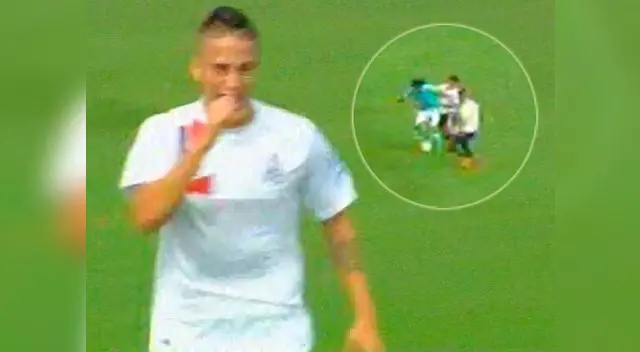 Christian Ortiz celebra su golazo a la San Martín. Christian Ortiz celebra su golazo a la San Martín.