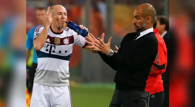 Arjen Robben y Josep Guardiola parecen no tener una buena relación en el Bayern Múnich. Arjen Robben y Josep Guardiola parecen no tener una buena relación en el Bayern Múnich.