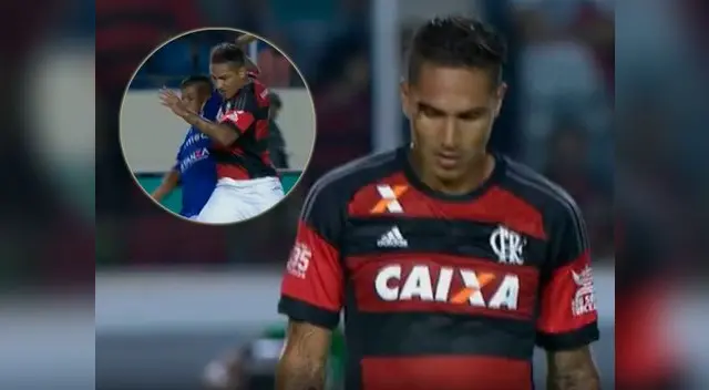 Paolo Guerrero sale sangrando del campo tras recibir golpe de rival. Paolo Guerrero sale sangrando del campo tras recibir golpe de rival.