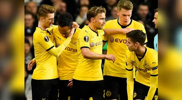 Borussia Dortmund vencieron 2-1 al Tottenham por la Europa League. Borussia Dortmund vencieron 2-1 al Tottenham por la Europa League.