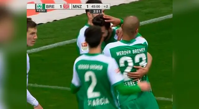 Werder Bremen vs. Mainz 05: Con Claudio Pizarro igualan 1-1 por la Bundesliga. Werder Bremen vs. Mainz 05: Con Claudio Pizarro igualan 1-1 por la Bundesliga.