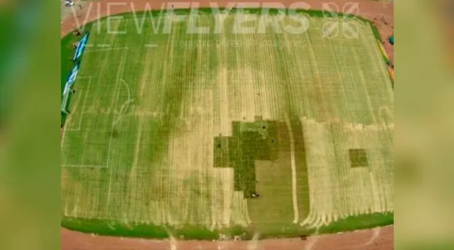 Campo del estadio Mario Alberto Kempes luce pésimo 