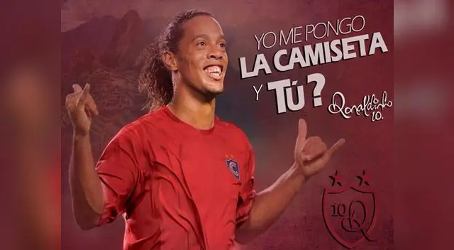 Ronaldinho anunció que jugará por este histórico del fútbol peruano. Ronaldinho anunció que jugará por este histórico del fútbol peruano.