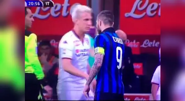 Maxi López le niega el saludo a Mauro Icardi.