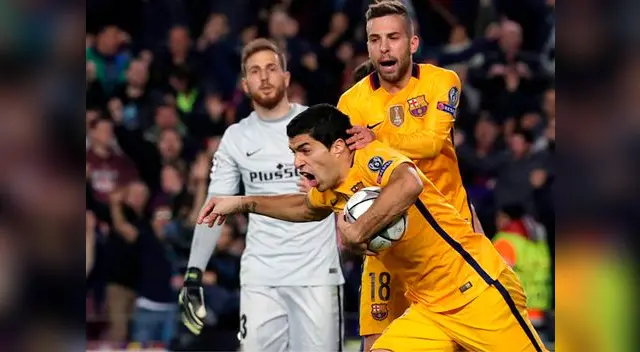 Barcelona venció 2-1 al Atlético de Madrid con doblete de Luis Suárez por Champions League.