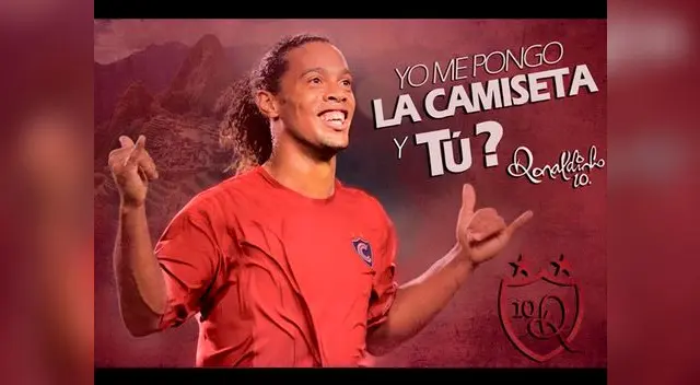 Ronaldinho jugará con Cienciano ante Sporting Cristal el próximo 26 de junio. Ronaldinho jugará con Cienciano ante Sporting Cristal el próximo 26 de junio.