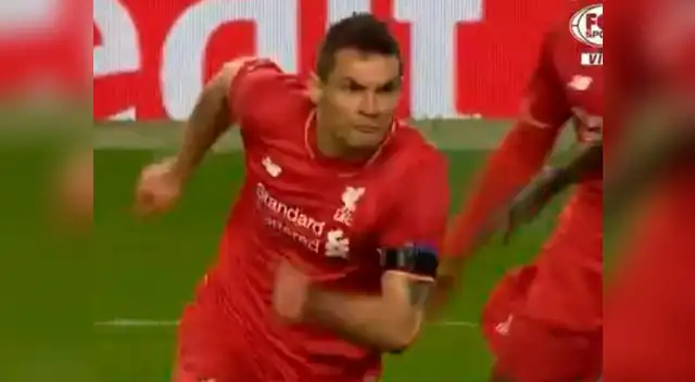 Dejan Lovren celebra su golazo en los descuentos al Borussia Dortmund Dejan Lovren celebra su golazo en los descuentos al Borussia Dortmund