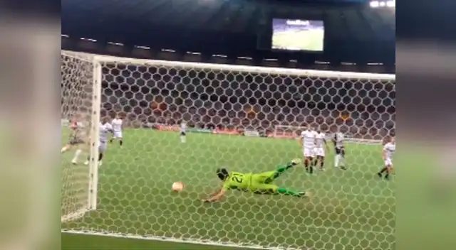 Ferreyra no pudo evitar la caída de su arco antes del minuto de juego 