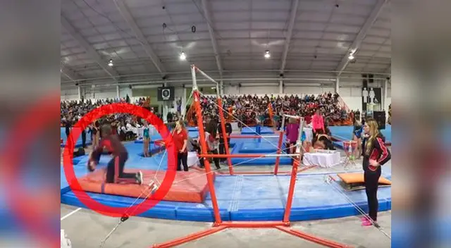 Youtube: gimnasta fue salvada de morir por su entrenador tras temeraria 'pirueta' Youtube: gimnasta fue salvada de morir por su entrenador tras temeraria 'pirueta'