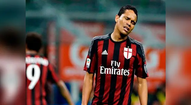 Carlos Bacca jugó 70 minutos en el empate sin goles del Milán ante Carpi.