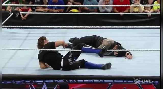 Gran maniobra de AJ Styles Gran maniobra de AJ Styles