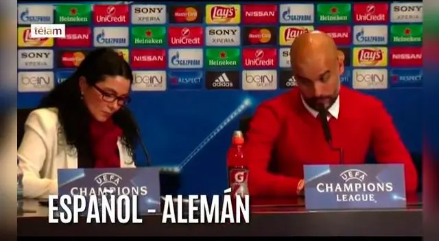 Pep Guardiola: Traductora hizo perder la paciencia de entrenador que terminó así. Pep Guardiola: Traductora hizo perder la paciencia de entrenador que terminó así.