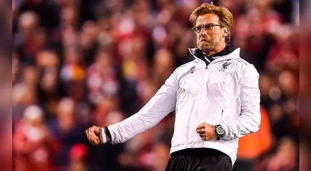 Jurgen Klopp celebra el pase del Liverpool a la final de la Europa League. Jurgen Klopp celebra el pase del Liverpool a la final de la Europa League.