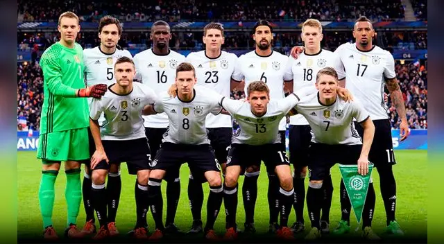 La alineación de Alemania para un amistoso previo a la Eurocopa 2016. La alineación de Alemania para un amistoso previo a la Eurocopa 2016.