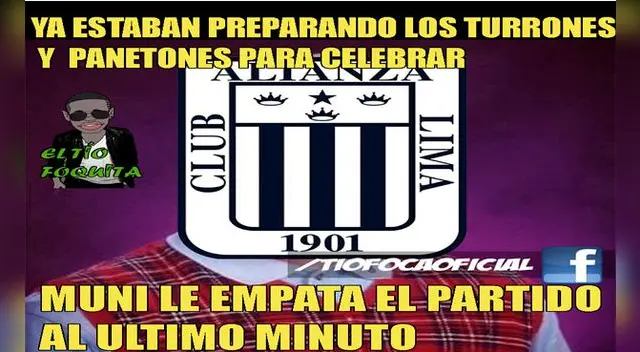 Alianza Lima vs. Municipal: Gánate con los mejores memes del empate íntimo. Alianza Lima vs. Municipal: Gánate con los mejores memes del empate íntimo.