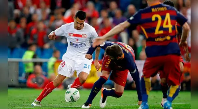 Barcelona vs. Sevilla: Vitolo supera la marca de Piqué Barcelona vs. Sevilla: Vitolo supera la marca de Piqué